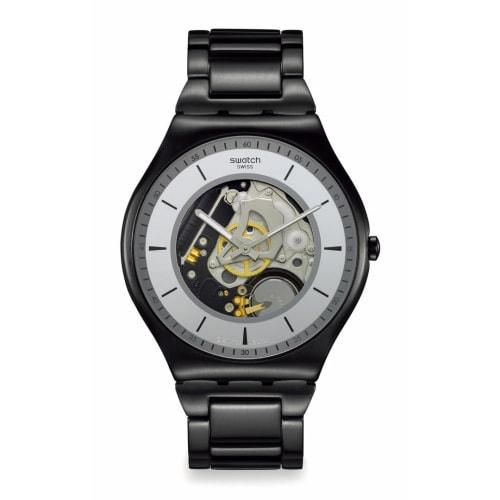 Swatch TRAIN THE HANDS Watch SS07B113G Black