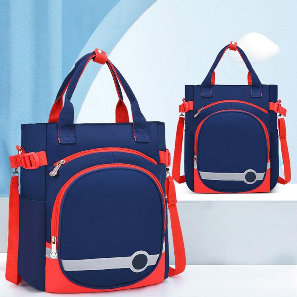 Oxford Cloth Student Shoulder Bag Dust-proof Waterproof Document Organizer Bag Large Capacity File Tote Bag Office Supplies
