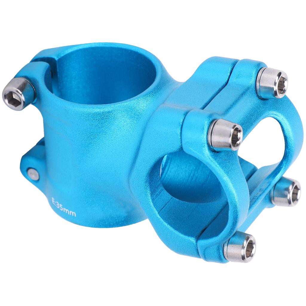 25.4x35mm LUNJE Aluminium Alloy Hollow Bicycle Short Handlebar Stem Children Bike CyclingBlue