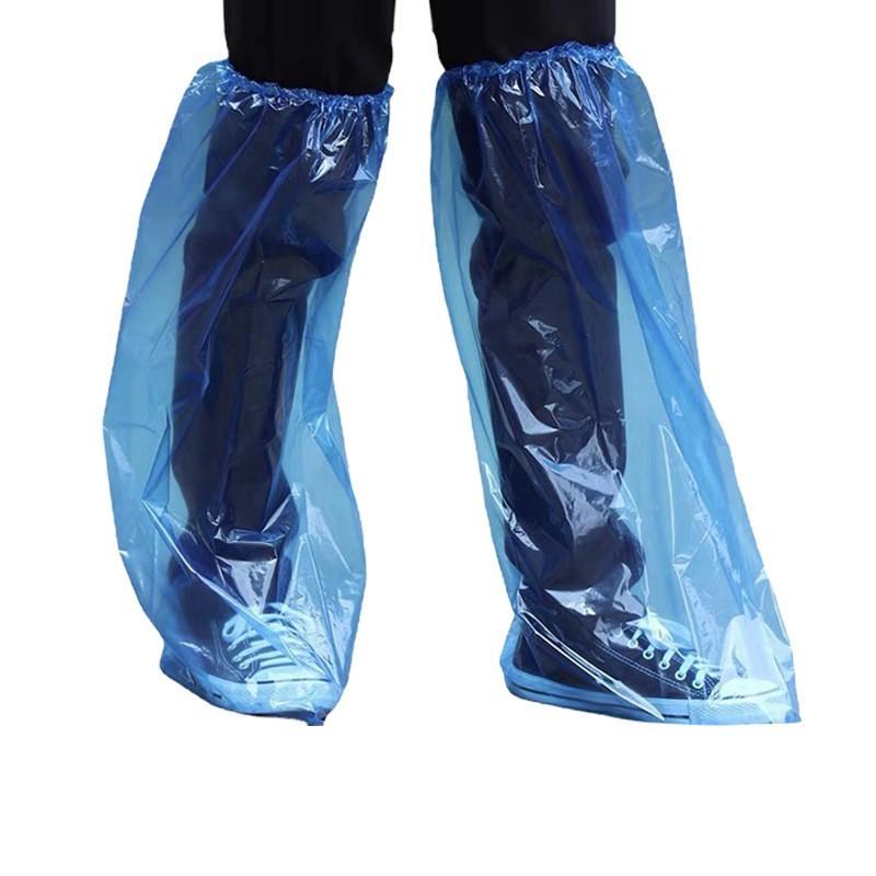 

50 пар/мешок одноразовые утолщенные бахилы для обуви на открытом воздухе водонепроницаемые длинные нескользящие на дождливый день 65cm