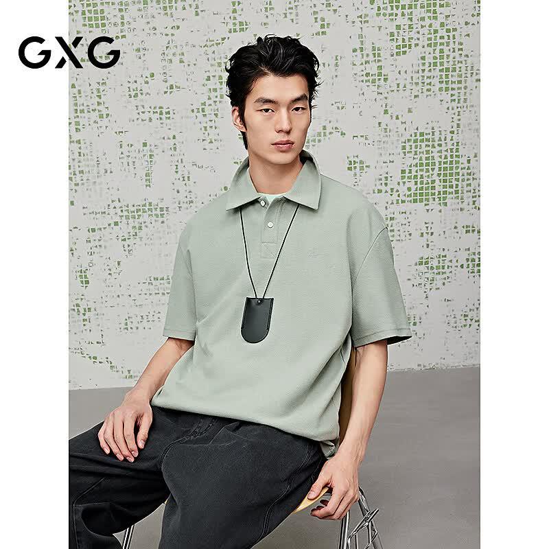 GXG Men s Terry Cloth Loose Fit Casual Polo Shirt 2XL