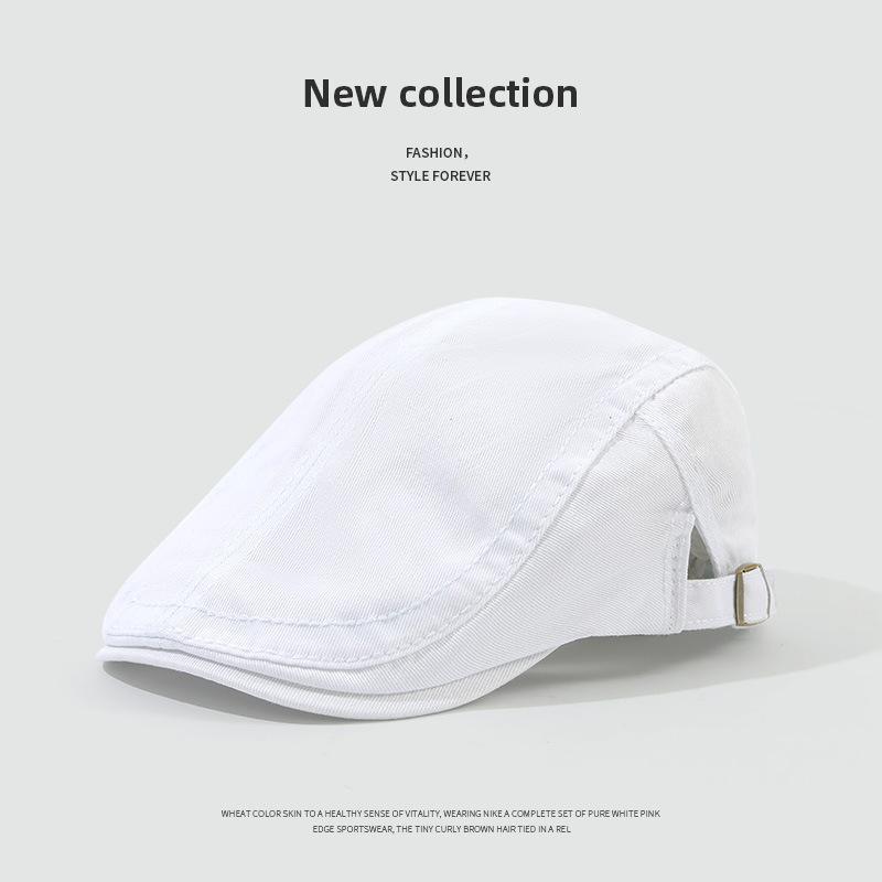 Forward hat female spring and autumn fashion personality anti-wearing beret Korean version newsboy hat