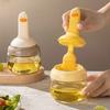 Oil Brush Bottle Sealing Brush High-temperature Resistant Silicone Oil Brush with Oil BottleBarbecue Oil Pot Brush