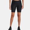 Under Armour Logo Print Fitted Fitness Shorts Women Bottoms Black 1360939-001