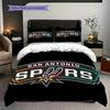 Vibrant Austin Spurs Logo Bedding(1 * duvet cover + 2 * pillowcase, without core)Duvet cover and pillowcase Christmas birthday gift