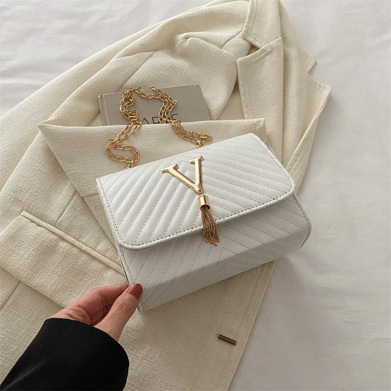 Fashionable Spring Women s Shoulder Bag Trendy Simple Small Square Crossbody Bag белый