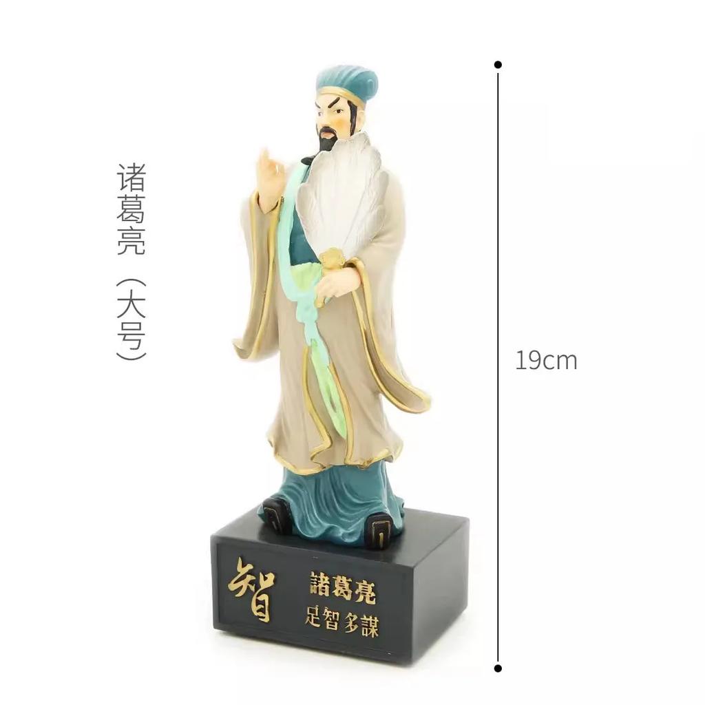 Three Kingdoms character ornaments, igurines, five tiger generals, Zhuge Liang, Liu Bei, Guan Yu, Zhao Yun,Home decoration