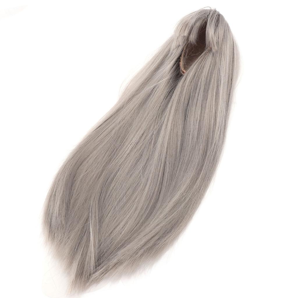 Doll Long Straight Wig with Bangs Realistic 1 4 Straight Bang Doll Wigs Synthetic Hair for 18.5‑21cm Head Circumference