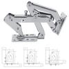 170 Degree Opening Cabinet Door Hinges Adjustabl Hydraulic Cupboard Hinges  Wardrobe Doors
