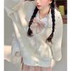 Women's Fashion Casual Fall Winter Solid Color Print Long Sleeve O-Neck Sweaters