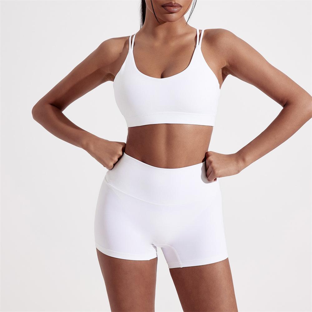 Nárazuvzdorná sportovní podprsenka s pocitem nahoty a rychleschnoucí jógová vesta pro ženy