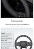 Changan Oshan Genuine Leather Steering Wheel Cover for X5, X7, A600, Cosai Pro, Cosai 3