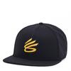 Mens Curry Logo Cotton Flat Peak Snapback Cap