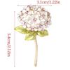 Sturdy Quality Hydrangea Brooch Wedding Outfit Accessory Fashionable Lapel Pin for Sophisticated Occasions