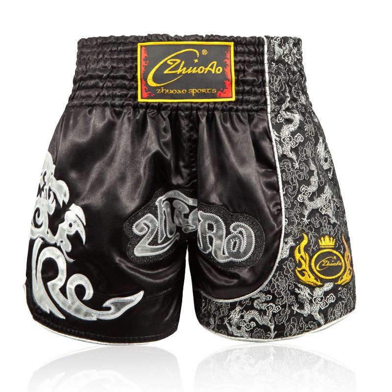Breathable Muay Thai Shorts Cycling Jersey Training Fight Satin Unisex