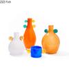 Color Gradient Glass Vase Desk Decoration Artificial Flower Decorative Flowers Arrangement Colorful Vases Room Aesthetic Decor