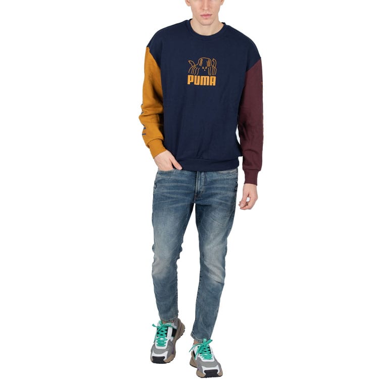Puma X TYAKASHA Powe Sweatshirts Men's Crew Neck Moderate Regular 595562-06