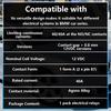 Multipurpose White Green Relay 5 Pin Automotive Relay - Plug In Installation - Compatible