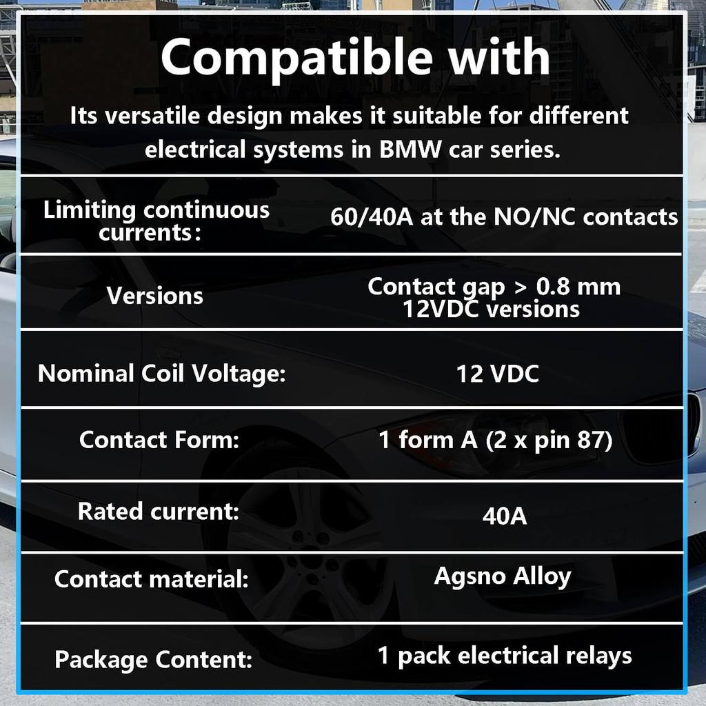 Multipurpose White Green Relay 5 Pin Automotive Relay - Plug In Installation - Compatible