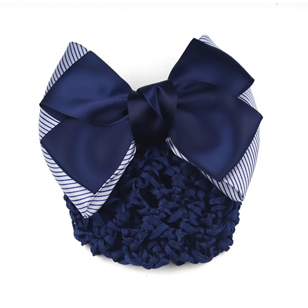 Hair Bun Cover Hairnet Lady Pro Bow Hair Clip Cover Bowknot Bun Snood Hairnet Bun Hair Net Ballet Dance Skating Crochet Hairnet