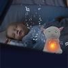 Qnjujn LED Musical Breathing Glowing Lamb Plush, Anxiety Relief with Lights, Music & Rhythmic Motion, White
