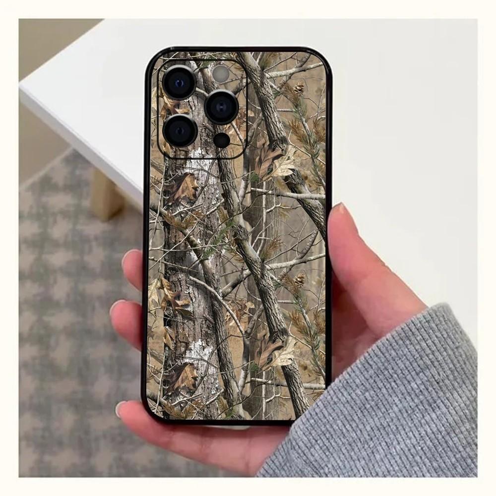 

Camouflage Hunting Phone Case For Apple iPhone 15,14,13,12,11,Pro,X,XS,Max,XR,Plus,Mini Soft Black Cover iPhone13