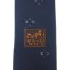 HERMES  H339394T-02  tie Navy silk mens