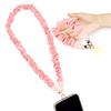 Adjustable Mobile Phone Lanyard for Women Crossbody Neck Strap Pleated Design Pendant Hanging Anti Loss Rope Mobile Accessories