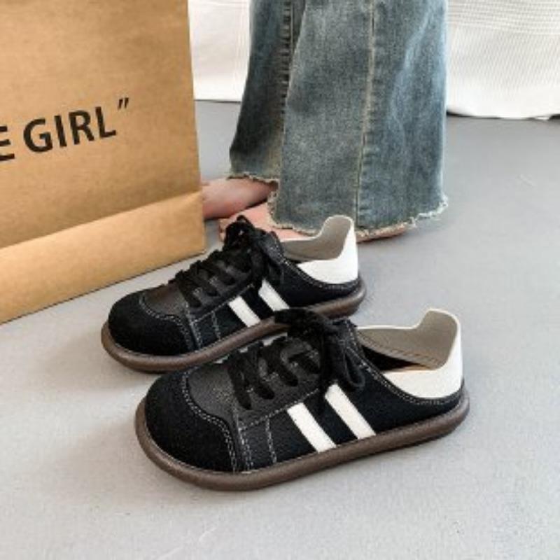 

[Осенние новые женские туфли, цветные полоски, дышащие, увеличивающие рост, большого размера, с мягкой подошвой, спортивная и повседневная обувь] 42 чёрный