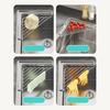 Stainless Steel Corner Sink Shelf With Triangular Open Wire Rack For Sponges Soap Plates Cups Dish Drying Rack Kitchen Counter