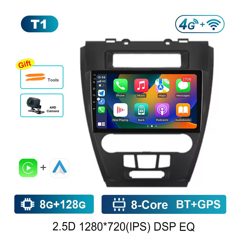 Car Radio Multimedia Player Android System 9'' for Ford Fusion Mondeo Mustang 2009 - 2012 WiFi DSP Stereo GPS Navi 4G HD Screen