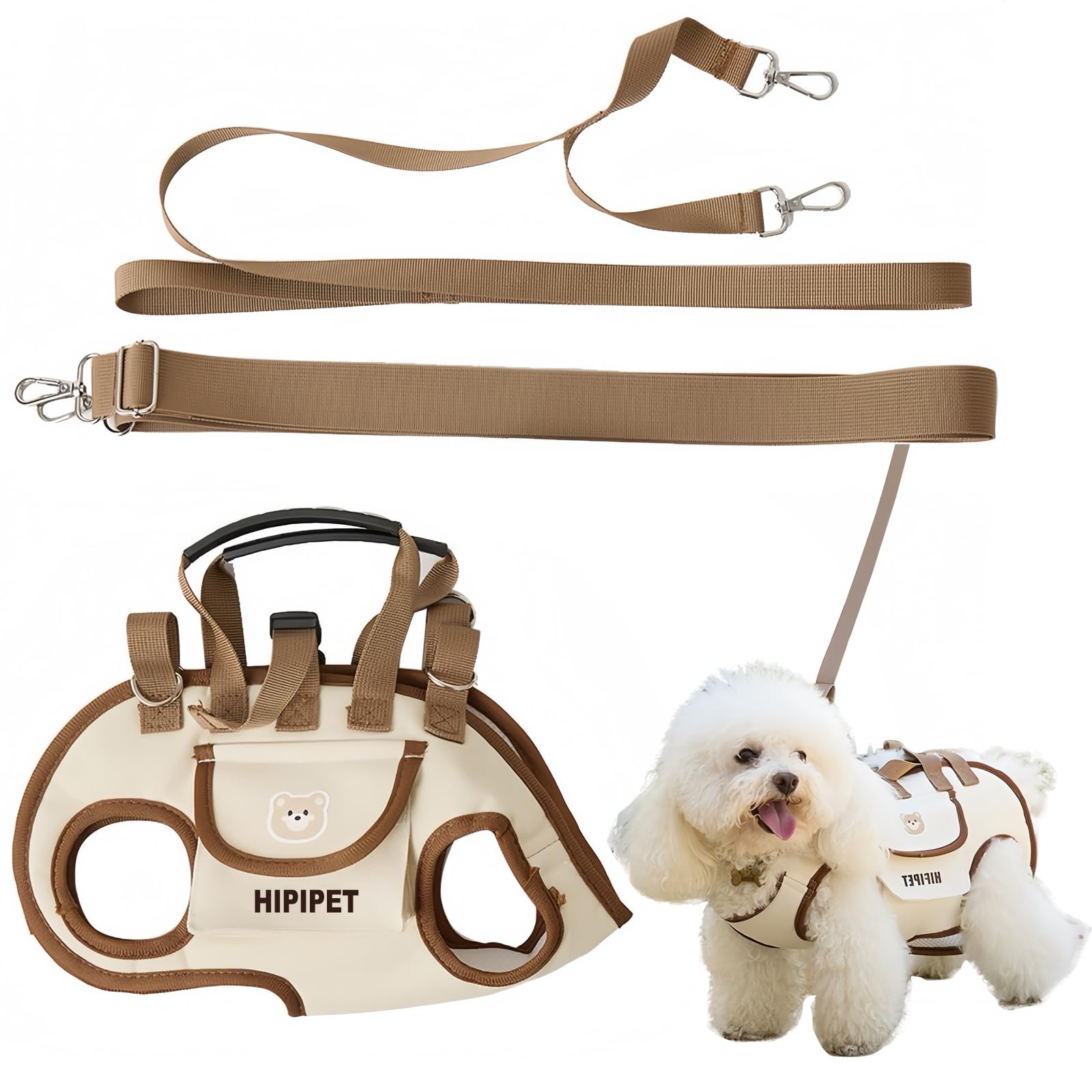 

Festov Dog Lift Size Suitable for Pet Dogs Weighing Design for Spine Leash with Single Shoulder Air Mesh Breathable Multifunctional Outdoor Gear