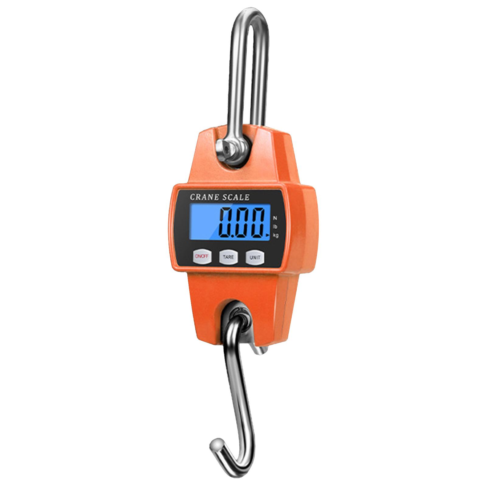 

300 KG Metal Battery Powered LCD Screen Balance Mini Portable Pocket Crane Digital Display Electronic Hanging Scale Assemble помаранчевий
