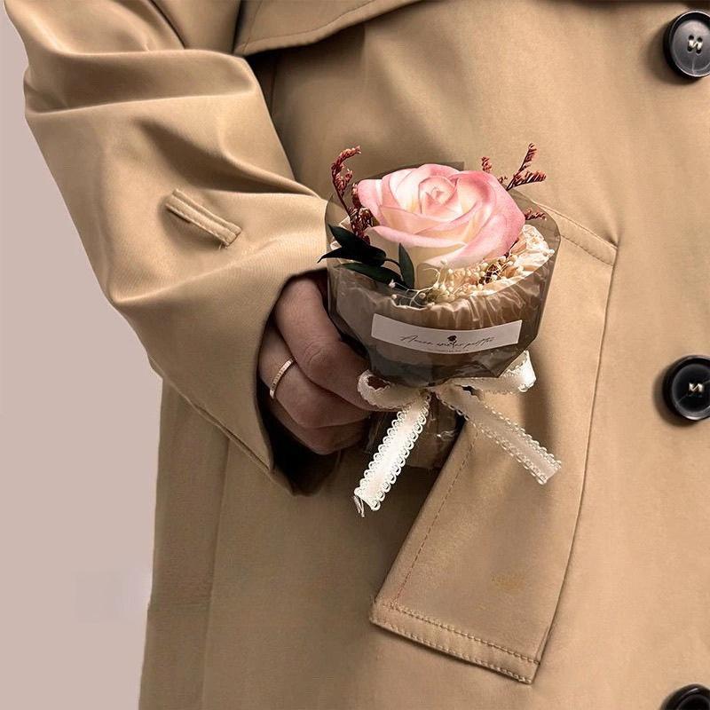 1Pc Mini Soap Small Rose Bouquet for Birthday Souvenirs, Holiday Gifts