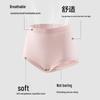 YOUKESHU Women's 10A Antibacterial Cotton Crotch Mid-High Waist Briefs (3-Pack)
