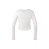 Adidas Letter Stripe Print Sports Long Sleeve T-Shirt Women Tops Pink White IX5646