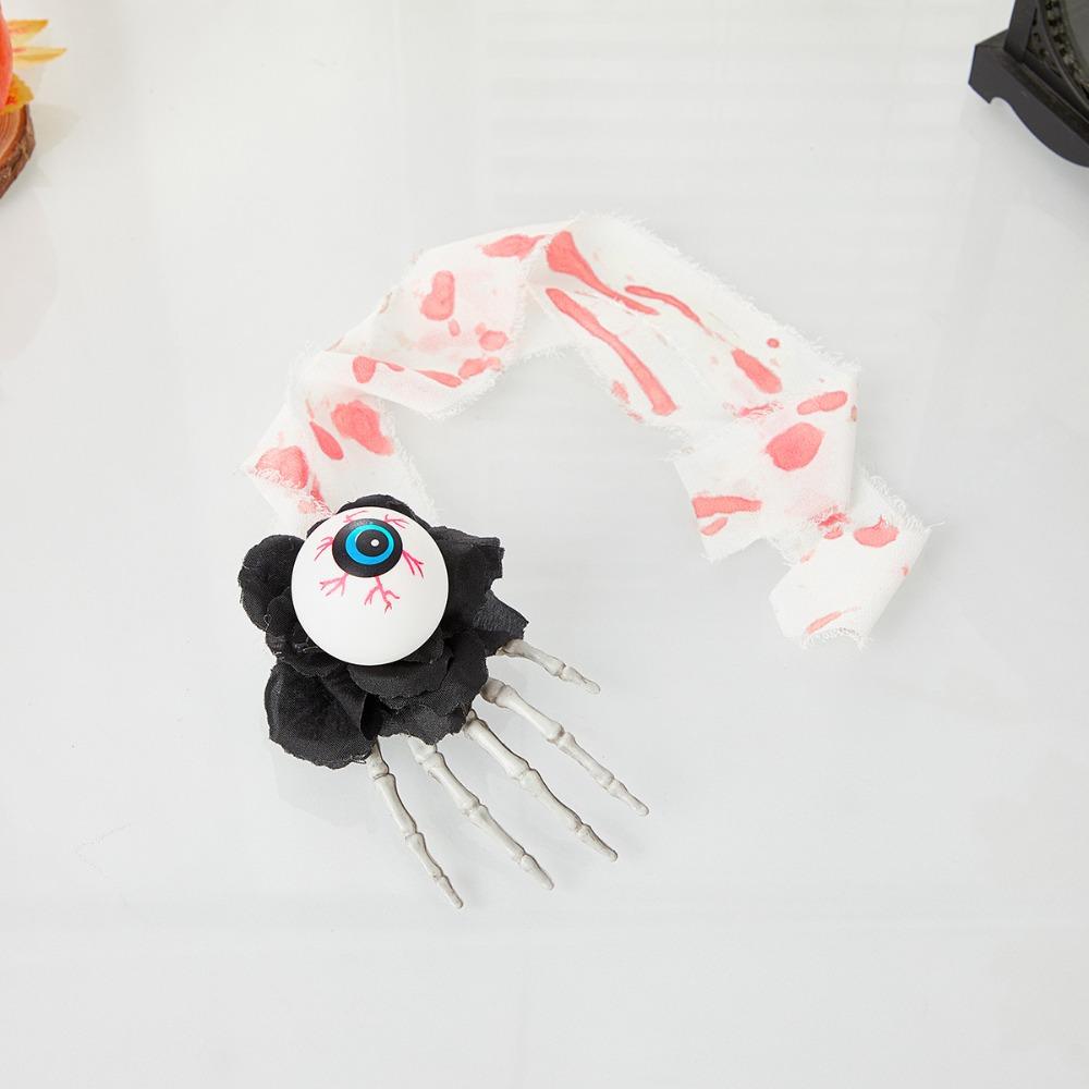 Punk Style Halloween Head Buckle Simulation Hairbands Cosplay Prop Hand Bone Hair Clip  Kids