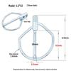 DIN11023 Heavy Duty Lynch Pin Safety O-Pin Rotary Tiller Hitch Spring Pin.