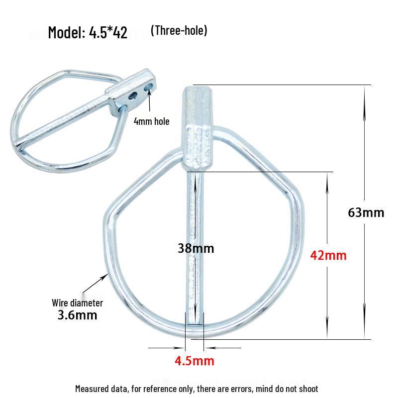 DIN11023 Heavy Duty Lynch Pin Safety O-Pin Rotary Tiller Hitch Spring Pin.