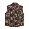 Spring 2025 Women's European & American Fashion Sleeveless Leopard Print Vest