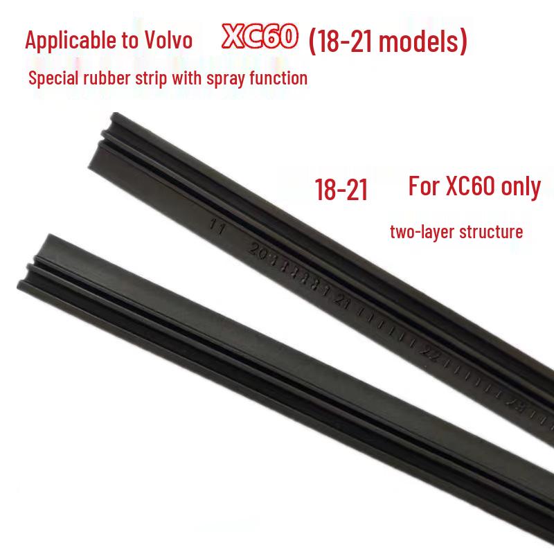 Compatible Spray Wiper Rubber Strip for Volvo XC60, V60, S60, and S80