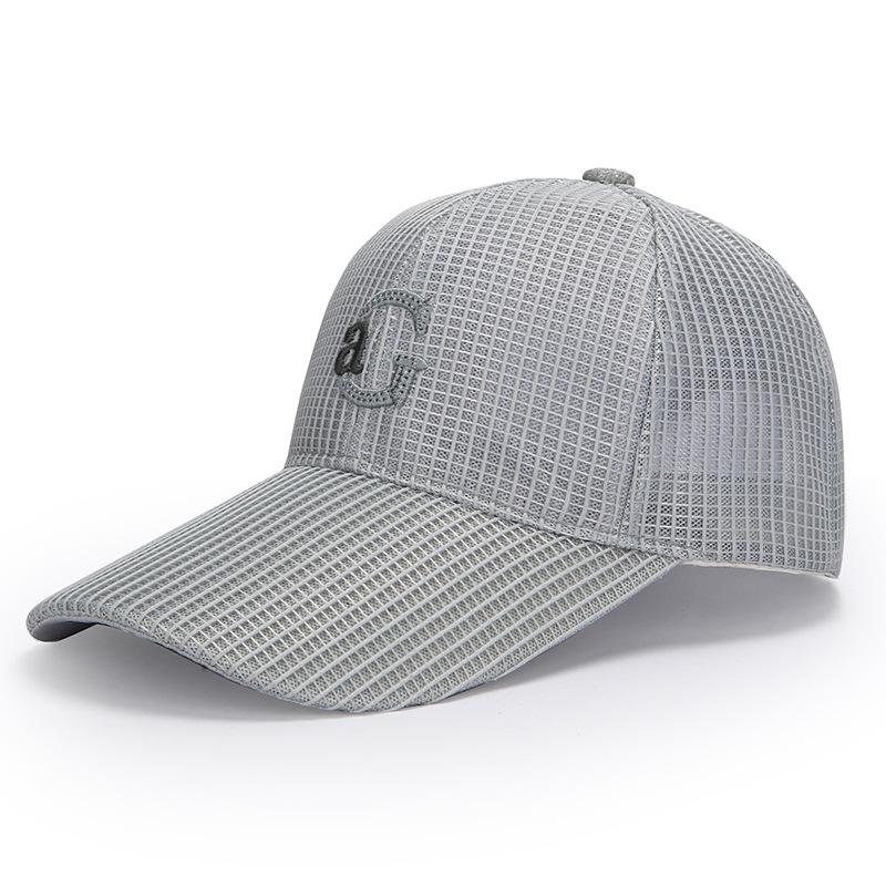 Men's Hat Outdoor Long Brim Mesh Hat Sunscreen Sun Hat Summer Breathable Baseball Cap