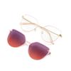 Cat Eye Flip On Sunglasses Women Anti Blue Light Glasses Frames Polarized Magnetic Clip Ladies Fashion Computer Eyeglasses
