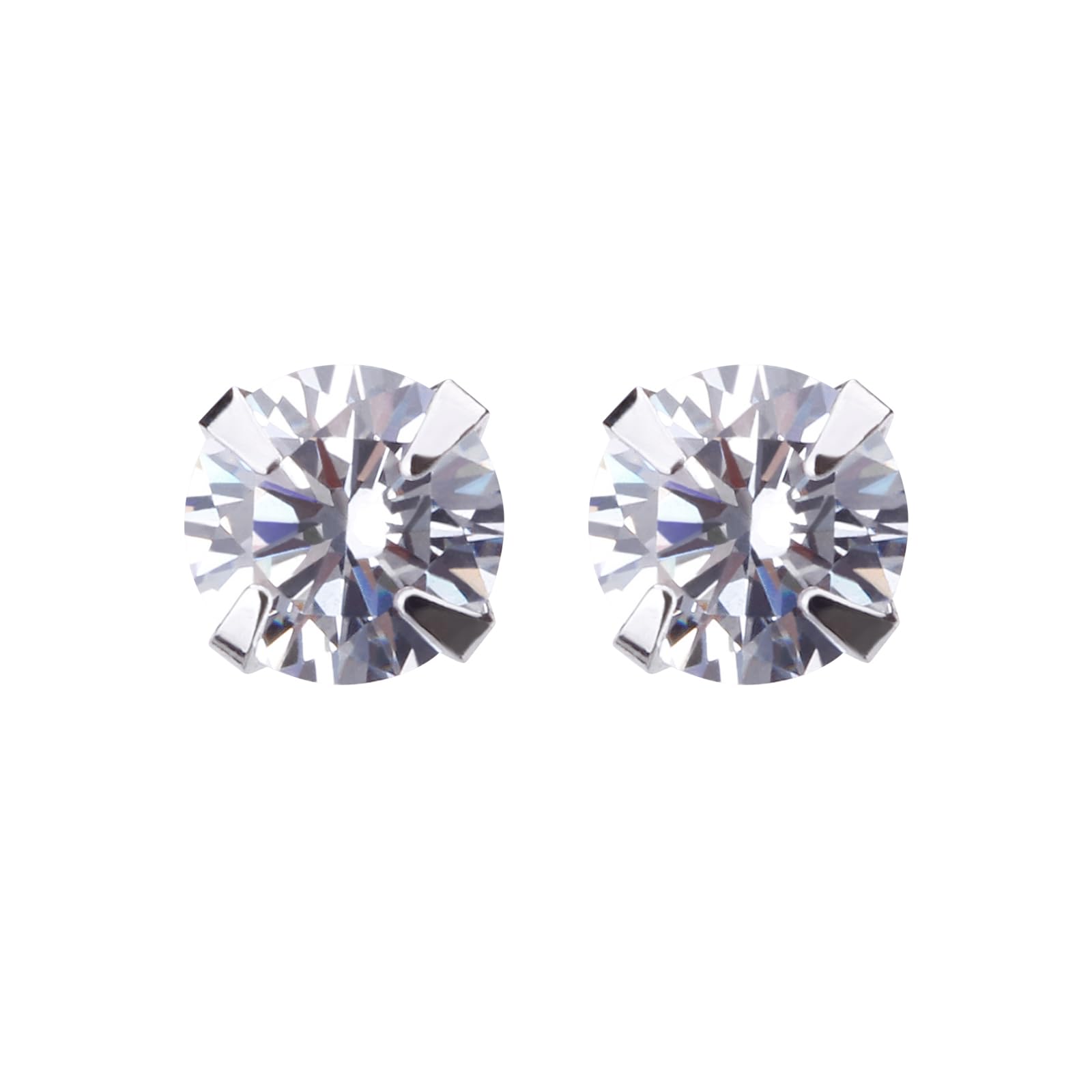

LOKUMI Earrings Pt900 Platinum Post Made in Japan 4 Sizes to Choose From 3A Cubic Zirconia Cubic Zirconia Metal Allergy Friendly 1 Stone Small Large