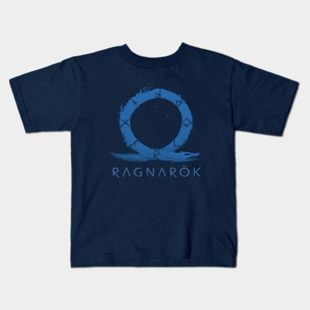 Boys Girls Soft Cotton Graphic Tees God Of War Ragnarök - Blue T-shirt Breathable Daily School Wear Kids T-Shirts