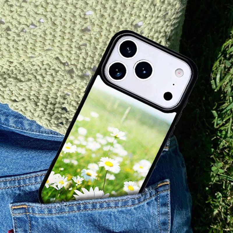 Daisy Flowers Abstract Floral Phone Case Cover for IPhone 11 12 13 14 15 16e 17 Pro Max Coque for IPhone 17 Air