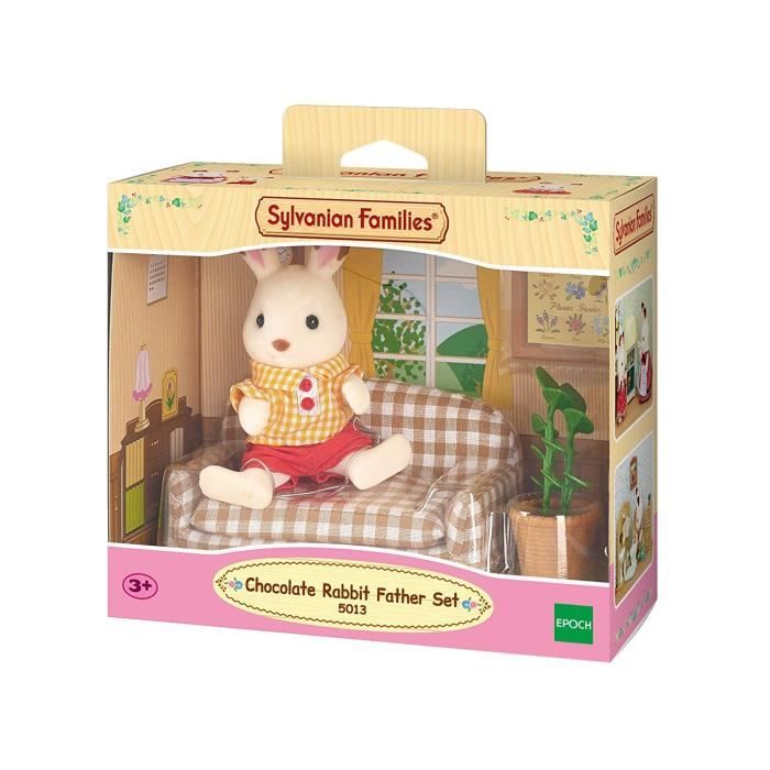 Salon - Sylvanian Families - 5013 Papa Lapin Chocolat and Accessories - Green - Interior