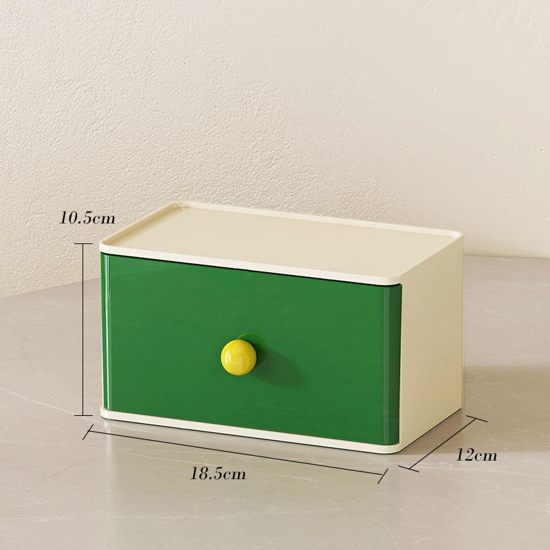 Desktop storage box, dopamine color storage drawer, multi-functional desk storage, suitable for desk, office supplies, dressers