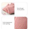 Half Finger Screentouch Gloves with Thicken Fleece Liner Soft Warm Knitted Short Gloves for Students Winter Everyday Use