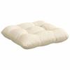 Seat Cushions 4 pcs Cream 40 x 40 cm Corduroy Fabric